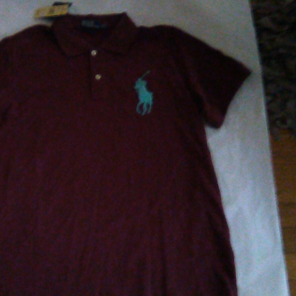 Polo Ralph Lauren Burgundy Shirt New Size XL - Picture 3 of 3
